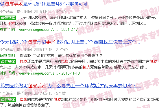 汕头包皮手术套圈圈
