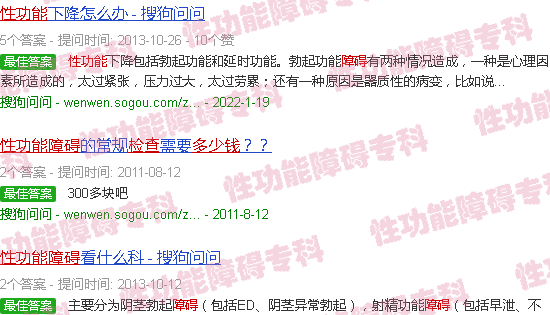 汕头检查性功能障碍多少钱