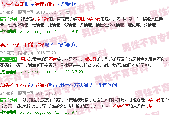 汕头男不孕不育可以治好吗