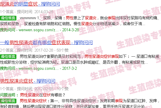 汕头男士尿道炎症状表现