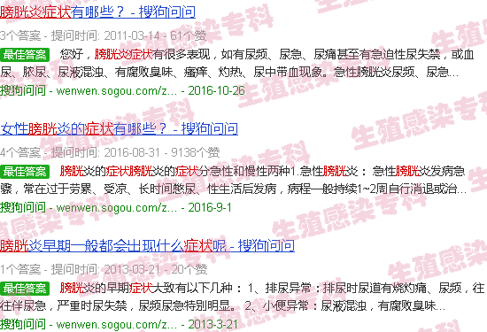 汕头膀胱发炎症状