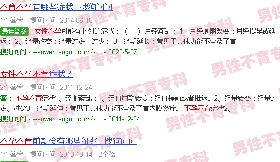 汕头女性不孕不育征兆