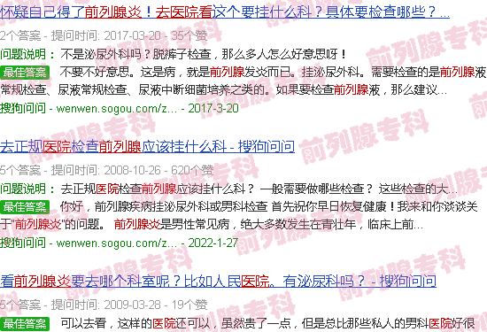 汕头前列腺炎去医院看哪科