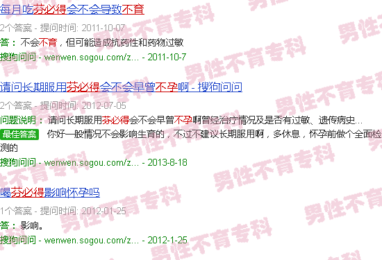 汕头芬必得不孕不育