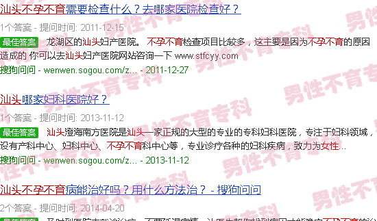 汕头女性不孕不育
