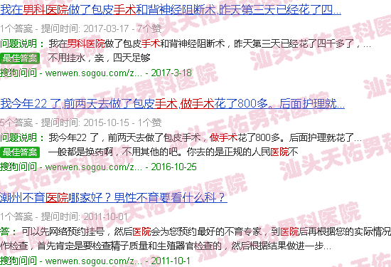汕头天佑医院看男科做手术
